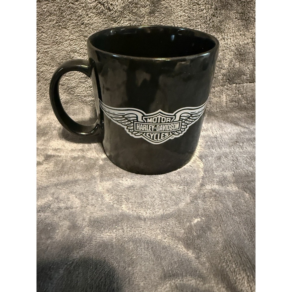 Harley Davidson Hallmark Black Wings Coffee‎ Cup Mug 16oz
